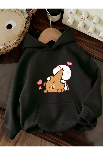 Flow touch Back custom Printed white Oversized hooded sweatshirt hoodie