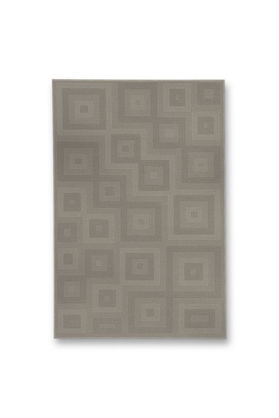 Rugs Modern Halı سجادة موسو ذات ألوان رمادية ونقوش مربعة هندسية وقاعدة منسوجة...