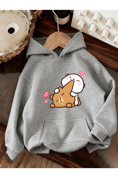 Flow touch Back custom Printed white Oversized hooded sweatshirt hoodie