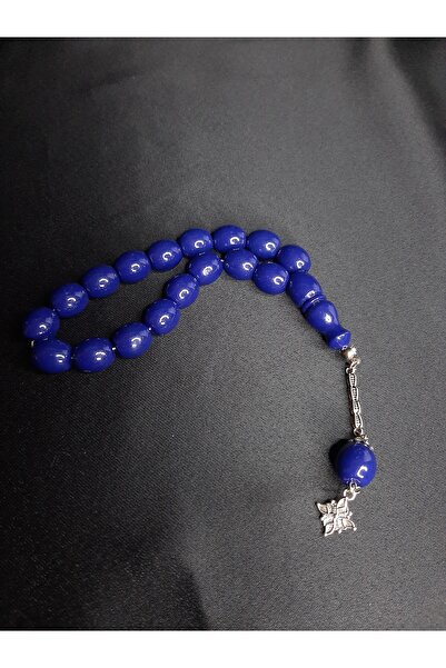 MRYart مسحوق العنبر الأزرق الداكن عالي الجودة، سبحة صلاة من نوع شاكشاك