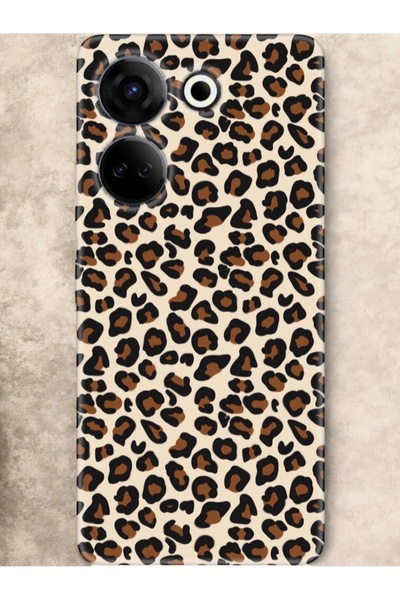 Poyem Aksesuar حافظة تكنو كامون 20 بريميوم بنمط الفهد