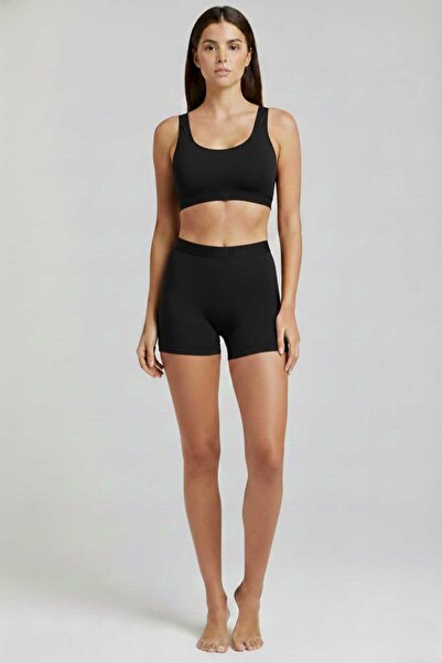 Q-EN Kadın Bamboo Kısa Tayt