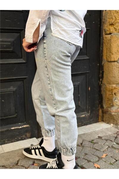 Miss Boheme Blue Color Elastic Cuffed Jeans