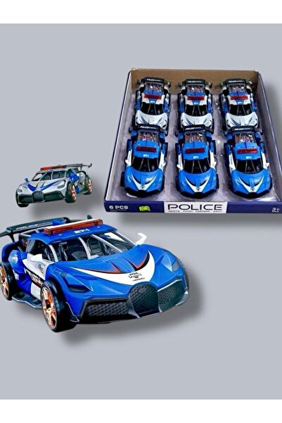 SAZE D500-23 سيارة شرطة مع صوت وإضاءة، حجم المنتج: 17 سم