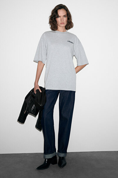 GRIMELANGE MAJER Tricou pentru femei, 100% bumbac organic, cu imprimeu temati...