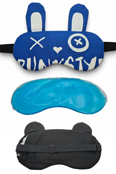 Neesa Soğuk Jelli Kırışıklık Karşıtı Işık Önleyici Unisex Yıkanabilir Uyku Ma...