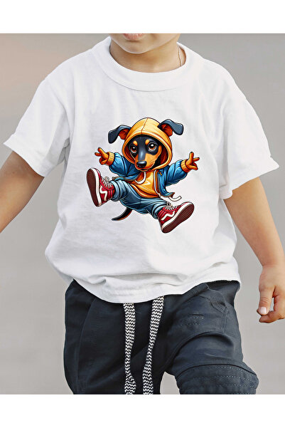 F17 Ajans تي شيرت للأولاد بأكمام قصيرة مصنوع من القطن بنسبة 100% بنسبة مطبوع٪...