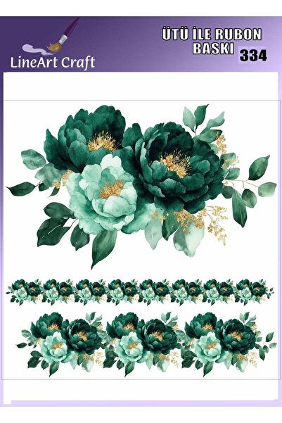 LİNEART Iron-On Rub on Print Transfer No:Rb334-30X30Cm