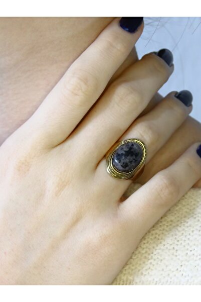 esha Natural Stone Labradorite Natural Stone Women's Adjustable Ring Euy1Lbt2