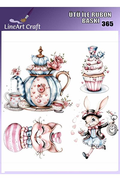 LİNEART Iron-On Rub on Print Transfer No:Rb365-30X30Cm