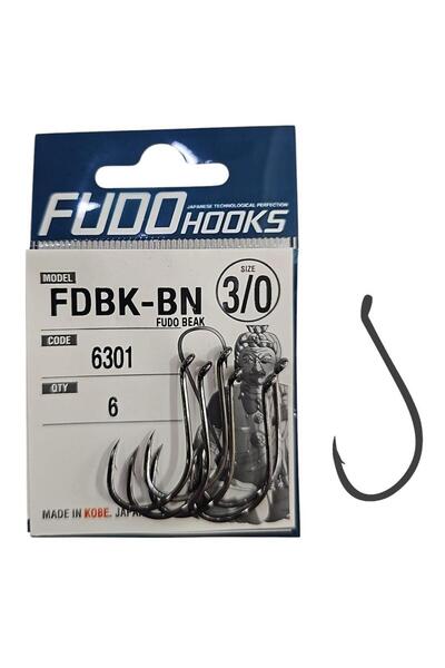 Fudo 6301 No:3/0 Beak Black Nikel Olta İğnesi 6 Adet