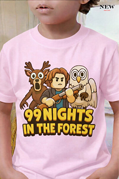 New Shine تي شيرت مطبوع عليه 99 NIGHTS للأطفال من الجنسين
