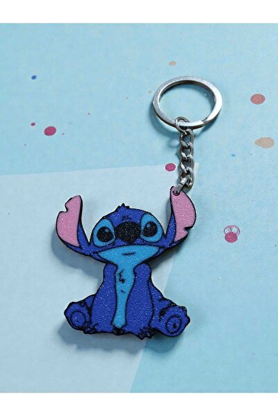 3D Layshop Set of 2: Stitch Keychain and Bag Ornament - Blue Best Friend Comb...