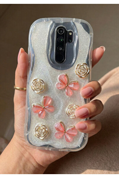 Rivor Redmi Note 8 Pro Compatible Case with Camera Protection, Butterfly and ...