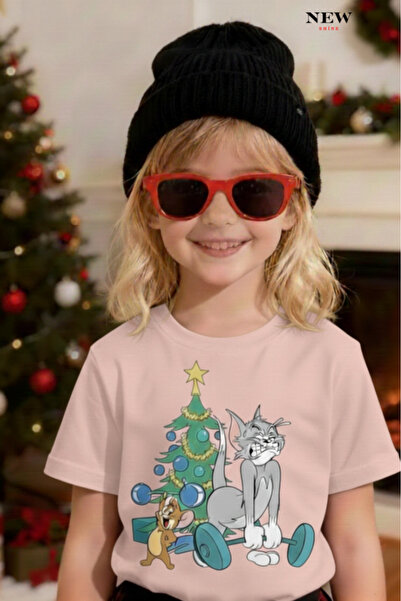 New Shine TOM ȘI JERRY IMPRIMAT UNISEX COPII tricou