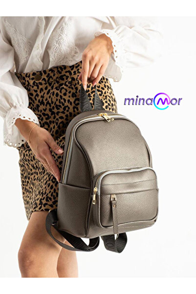 Minamor Women's Faux Leather Backpack
