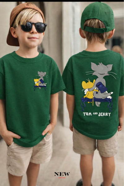 New Shine Tom and Jerry Printed Unisex Children's T-Shirt