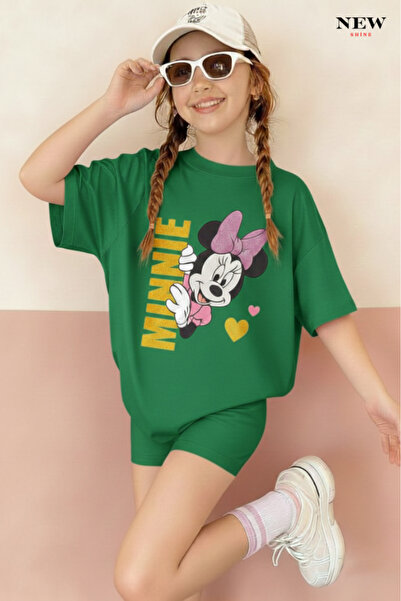 New Shine تي شيرت مطبوع عليه ميني للأطفال من الجنسين