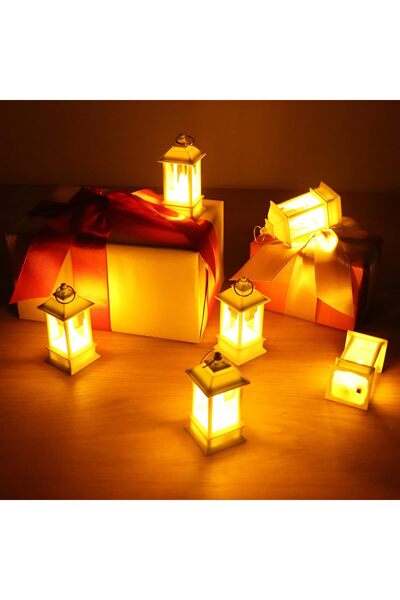 co arma طقم فوانيس رمضانية صغيرة الحجم 6.5 سم مكونة من 6 فوانيس