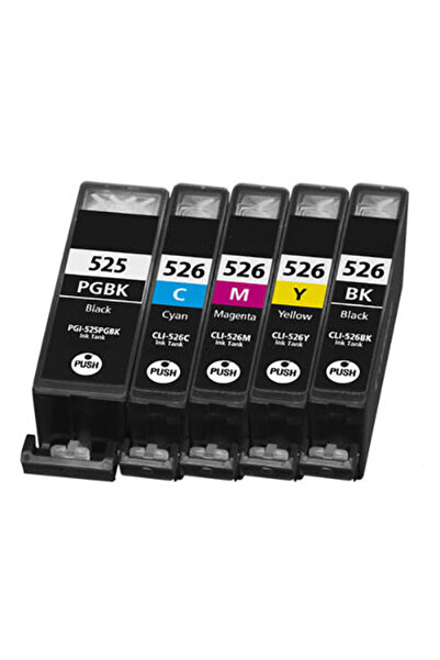 ORATEK Canon Pixma MG5150 PGI-525XL/CLI-526XL 5 Renk İthal Muadil Kartuş Seti