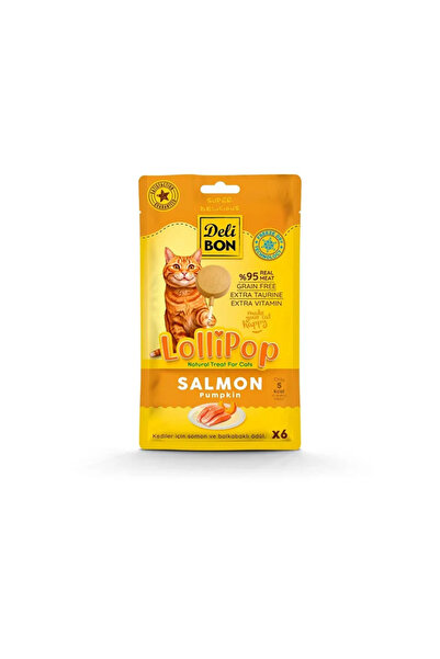 Delibon Somonlu Lolipop Kedi Ödül Maması 6Lı