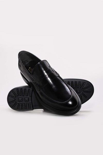 Ayakkabıhane Pantofi clasici pentru bărbați, din piele naturală, neagră, EVA,...