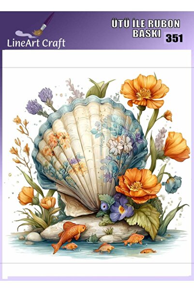 LİNEART Ütü ile Yapışan Rub on Baskı Transfer No:RB351-30x30cm