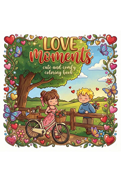 M&H Coloring Love Moments - 21x21 cm Boyama Kitabı, Çocuk ve Yetişkinler için