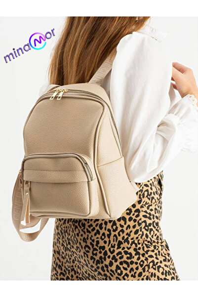 Minamor Women's Faux Leather Backpack