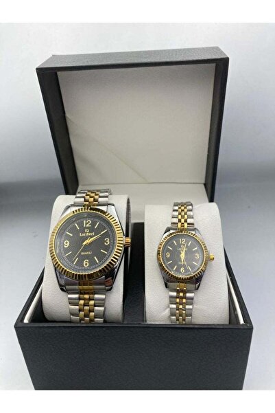 QUARTZ Couple Watch Set Waterproof Stainless Steel