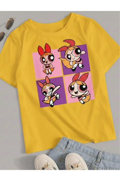 New Shine TRICOU UNISEX IMPRIMAT PENTRU COPII POWER PUFF GIRLS