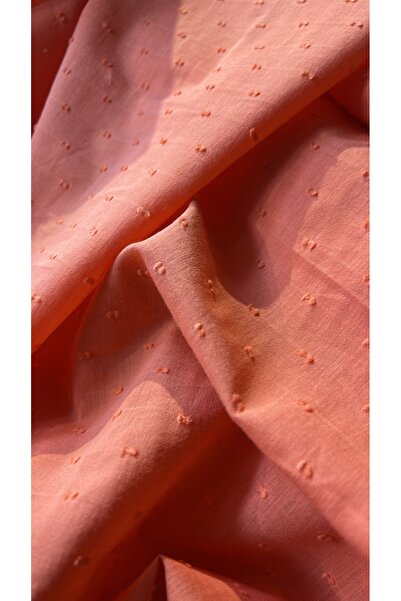 feminen Cotton Voile Fabric Orange Color