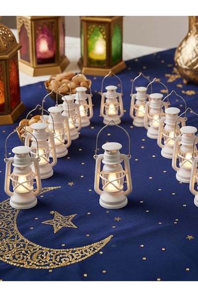 co arma طقم فوانيس رمضانية صغيرة الحجم 6.5 سم مكونة من 6 فوانيس