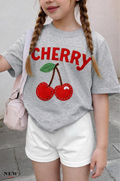 New Shine Imprimeu cu cireșe UNISEX COPII tricou