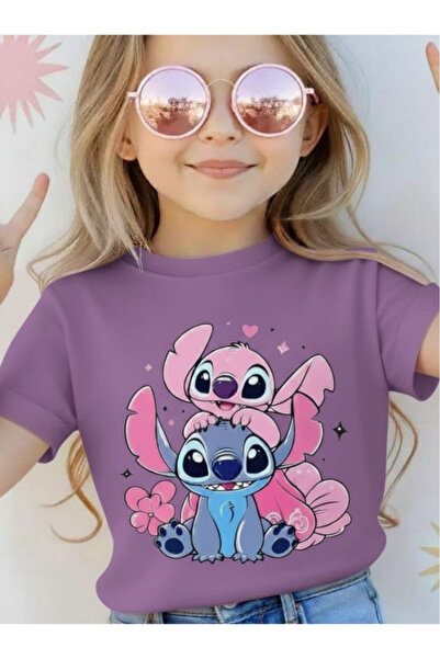 New Shine TRICOU UNISEX PENTRU COPII CU IMPRIMEU STITCH