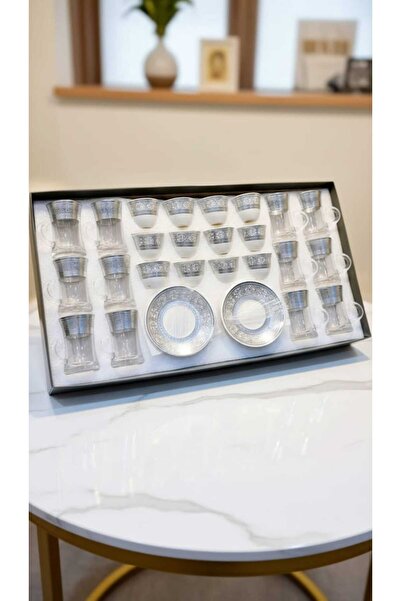 Generic Elegant tea and coffee cup and saucer set, 36 pieces