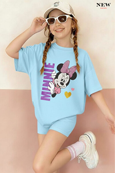 New Shine ДЕТСКА ТЕНИСКА С ПРИНТ НА МИНИ