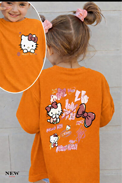 New Shine تي شيرت للأطفال مطبوع عليه هالو كيتي للجنسين