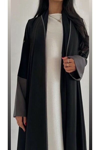 WAHAJ DRESSES Modern abaya with colorful sleeves