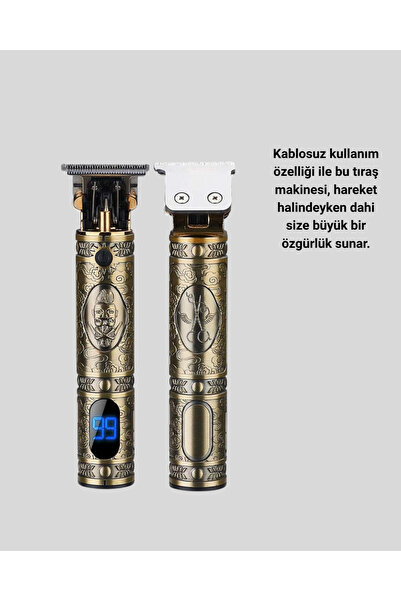 Lisinya Şarjlı Kablosuz Tıraş Makinesi - 1800 mAh Batarya, Uzun Pil Ömrü, Pro...