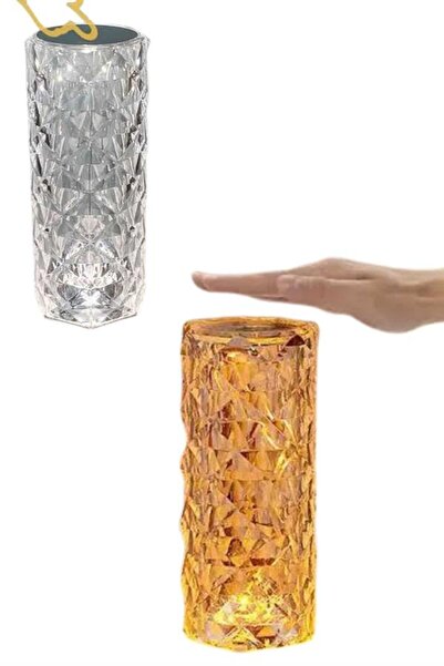 Lisinya Masa ve Gece Lambası Şık ve Dayanıklı Sensörlü Şarjlı Kristal Lamba -