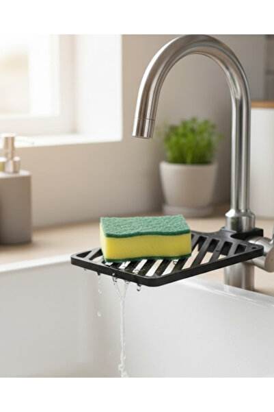 Lisinya Faucet Sponge Holder with Drip Tray Countertop Organizer - Tygoo