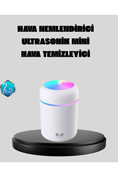 Lisinya مرطب هواء صغير محمول يعمل بـ USB - مع إضاءة LED، وضع رش مزدوج -