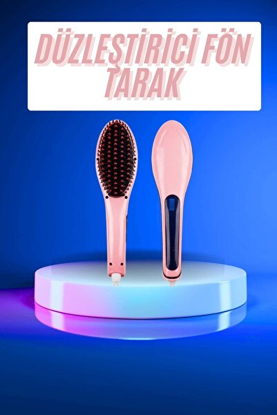 Lisinya مشط لتمليس الشعر بطبقة سيراميك ومؤشر رقمي ومسامير محكمة - TYGOO