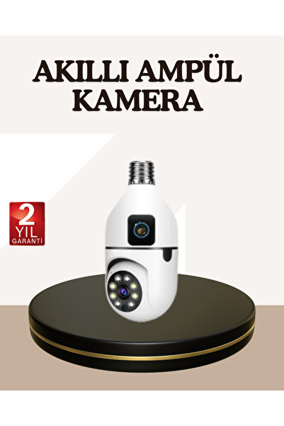 Lisinya İki Yönlü Sesli WiFi Kamera – Ampul Tipi Ev ve Ofis Güvenlik Kamerası -