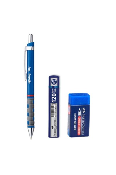 Rotring تيكي 0.7 ملم ممحاة قلم زرقاء ورأس صغير - أزرق