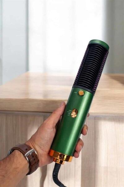 Lisinya Blow Dryer Comb Hair Straightener Blow Dryer with Tight Teeth Portabl...