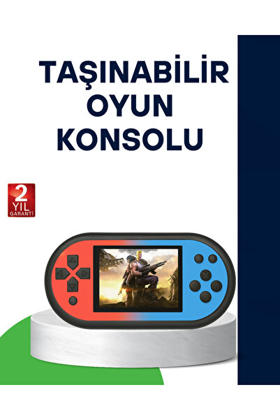 Lisinya 520 Oyunlu Taşınabilir Oyun Konsolu HD Ekranlı Retro Eğlence -