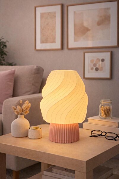 NOVATECH İNOVASYON Ice Cream Lamp Masa Lambası Aydınlatma Dekoratif Abajur Ev...
