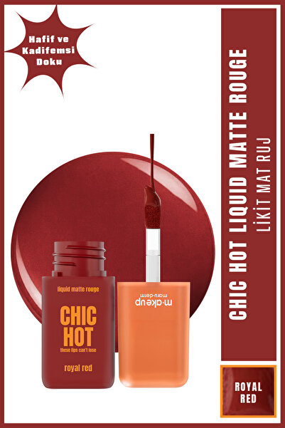 Maru.Derm m.ake up maruderm Uzun Süre Kalıcı Kadifemsi Mat Likit Ruj – Liquid...